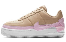 Nike Air Force 1 Low 解构 复古休闲 低帮 板鞋 女款 藕粉 / Кроссовки Nike Air Force 1 Low AO1220-202