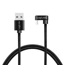 LogiLink CU0195 - 3 m - USB A - USB C - USB 2.0 - 480 Mbit/s - Black