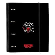 SAFTA Stranger Things A4 4 Rings Binder W/ 100 Sheets Ring Binder