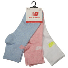NEW BALANCE Performance Cotton Flat Knit Ankle Socks 3 Pairs