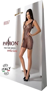 Erotischer Bodystocking BS097 black - Passion Bodystocking