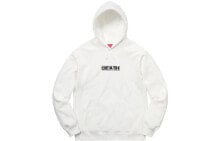 Купить мужские толстовки Supreme: Толстовка Supreme SS19 x Gilbert x George DEATH с капюшоном белая