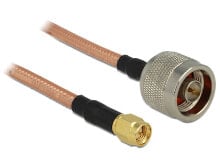 Комплектующие для сетевого оборудования DeLOCK 88897 коаксиальный кабель 1 m SMA RG-142