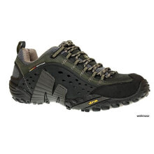 Мужская спортивная обувь для треккинга Мужские кроссовки спортивные треккинговые черные текстильные низкие демисезонные Merrell Intercept