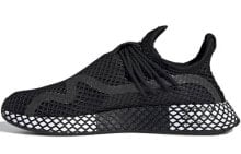 adidas originals Deerupt S 防滑耐磨 低帮 跑步鞋 男女同款 黑 / Кроссовки Adidas originals Deerupt S BD7879