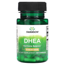 Витамины и БАДы для нормализации гормонального фона swanson, DHEA, 10 mg, 120 Capsules