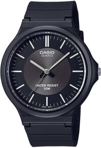 Мужские наручные часы с ремешком мужские часы с черным силиконовым ремешком  Casio Watch MW-240-1E3VEF