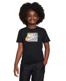 Nike big Kids Sportswear Cotton Logo Graphic T-Shirt