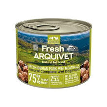 ARQUIVET Fresh iberian pork mini meatballs wet dog food 200g