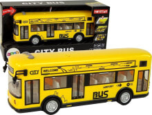 LeanToys Autobus Miejski Żółty Z Napędem Frykcyjnym 1:18