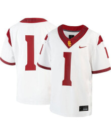 Nike youth #1 White USC Trojans 1st Armored Division Old Ironsides Untouchable Football Jersey