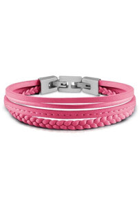 Malibu pink leather bracelet JUMB01345JWSTPIT / U