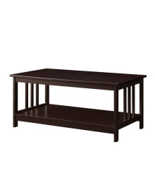 Convenience Concepts mission Coffee Table with Shelf