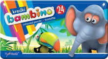 Bambino Kredki BAMBINO w pudełku metalowym, 24 kolory