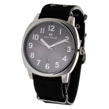 Мужские наручные часы с ремешком Мужские наручные часы с черным кожаным ремешком Folli Follie WT14T0015DSDF ( 40 mm)