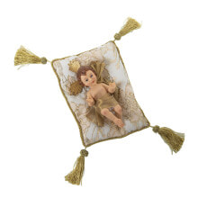 Decorative Figure Alexandra House Living Plastic Golden Baby Jesus 12 x 15 x 23 cm Cushion