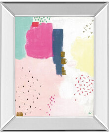 Classy Art dots and Colors-Speckle by Joelle Wehkamp Mirror Framed Print Wall Art, 22
