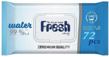 Feuchttücher mit Deckel blau 72 St. - Fresh Baby 99% Water Blue Wipes