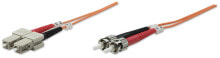 Кабели и разъемы для аудио- и видеотехники Intellinet 1.0m ST-SC M/M волоконно-оптический кабель 1 m OM2 Оранжевый 470100