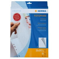 HERMA Photo cardboard 230x297 mm white 10 sheets - 230 x 297 mm - White - Cardboard - Portrait - 1 pc(s)