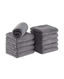 Arkwright Home bleach-Safe Coral Fleece Salon Towels (Pack of 10, 16x27 in.), Soft Microfiber Material, Absorbent Hair Drying Towel Set, Perfect for Salon and Spa