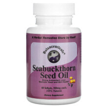 Травы и натуральные средства Balanceuticals, Seabuckthorn Seed Oil, 500 mg, 60 Softgels