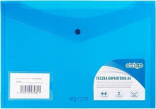Школьные файлы и папки strigo Envelope A4 folder with pockets blue STRIGO