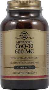 Коэнзим Q10 Solgar Megasorb CoQ-10 Коэнзим Q10 600 мг - 30 гелевых капсул