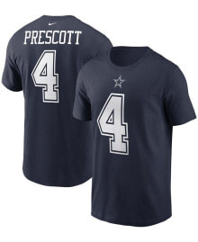 Nike men's Dak Prescott Navy Dallas Cowboys Name and Number T-shirt