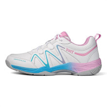 VOIT Badminton Shoes Unisex Low-Top White/Pink/Blue