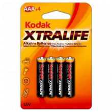 Батарейки и аккумуляторы для фото- и видеотехники батарейка Kodak KODAK LR03 AAA 1,5 V AAA Жёлтый