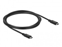 86980 - 2 m - USB C - USB C - USB4 Gen 2x2 - 20000 Mbit/s - Black