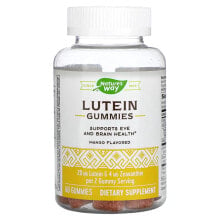 Лютеин, зеаксантин nature's Way, Lutein Gummies, Supports Eye And Brain Health, Mango, 60 Gummies