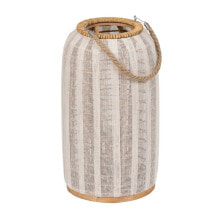 Lantern Beige Natural Bamboo Crystal 25 x 25 x 45 cm