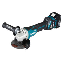 Makita Akku-Winkelschleifer DGA515RTJ, 18V mit Paddleschalter 2x 5,0 Ah + Ladegerät im MAKPAC купить онлайн