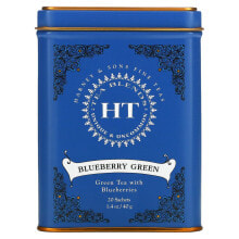 Harney & Sons, HT Tea Blend, Blueberry Green Tea, 20 Sachets, 1.4 oz (40 g)