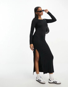 Черные женские платья-макси