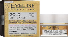 Pflegendes Creme-Serum mit Goldpartikeln für Tag und Nacht 70+ - Eveline Cosmetics Gold Lift Expert