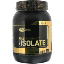 Сывороточный протеин Optimum Nutrition, Gold Standard 100% Isolate, Rich Vanilla, 1.58 lb (720 g)