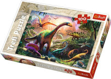 Купить пазлы для детей Trefl: Trefl Puzzle Świat dinozaurów 100 el. (16277)