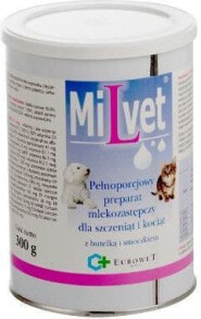 Vitamins and supplements for cats and dogs eUROWET MILVET- PREP. MLEKOZASTĘPCZY 300g