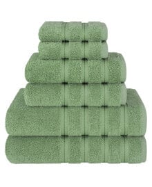 American Soft Linen 100% Turkish Cotton 6 Piece Towel Set