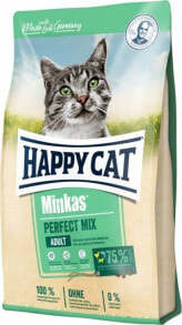 Сухие корма для кошек сухой корм для кошек Happy Cat, для взрослых с ягненком, курицей и рыбой, 0.5кг