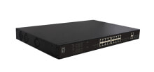 PoE оборудование LevelOne FGP-2031 сетевой коммутатор Неуправляемый Fast Ethernet (10/100) Питание по Ethernet (PoE) 1U Черный