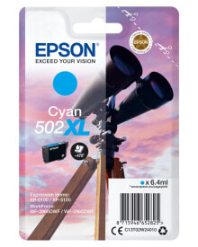 Картриджи для принтеров Epson 502XL Подлинный Голубой 1 шт C13T02W24020