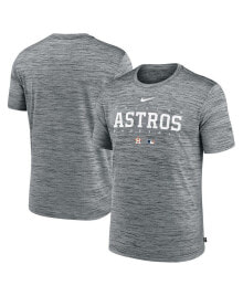 Nike men's Heather Gray Houston Astros Authentic Collection Velocity Performance Practice T-shirt