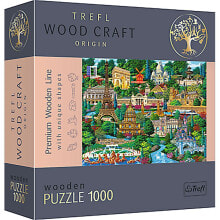 Купить детские развивающие пазлы Trefl: TREFL Wooden Famous Places In France 1000 Units puzzle