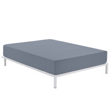 Fitted bottom sheet Alexandra House Living Steel Grey 160 x 210 cm