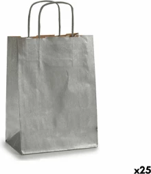 Paper Bag Pincello 18241 Silver 18 x 8 x 31 cm (25 Units)