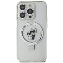 KARL LAGERFELD Klhmn61Hmrskch iPhone 11XR 6.1 Biały Ring Stand Karl&Choupettte phone case